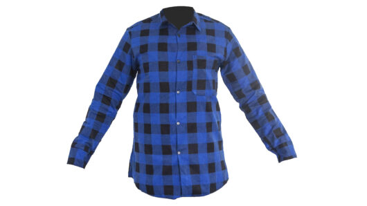 02 - Koszula flanelowa niebieska