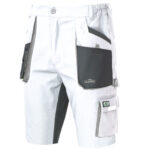 Spodenki robocze z classic stretch slim white